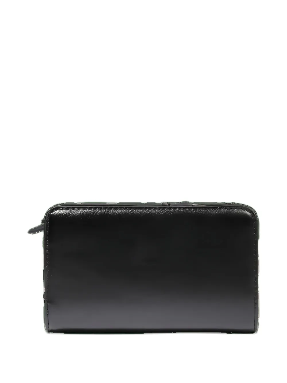 Lancel Origami Rectangular Zip Compact Wallet In Black