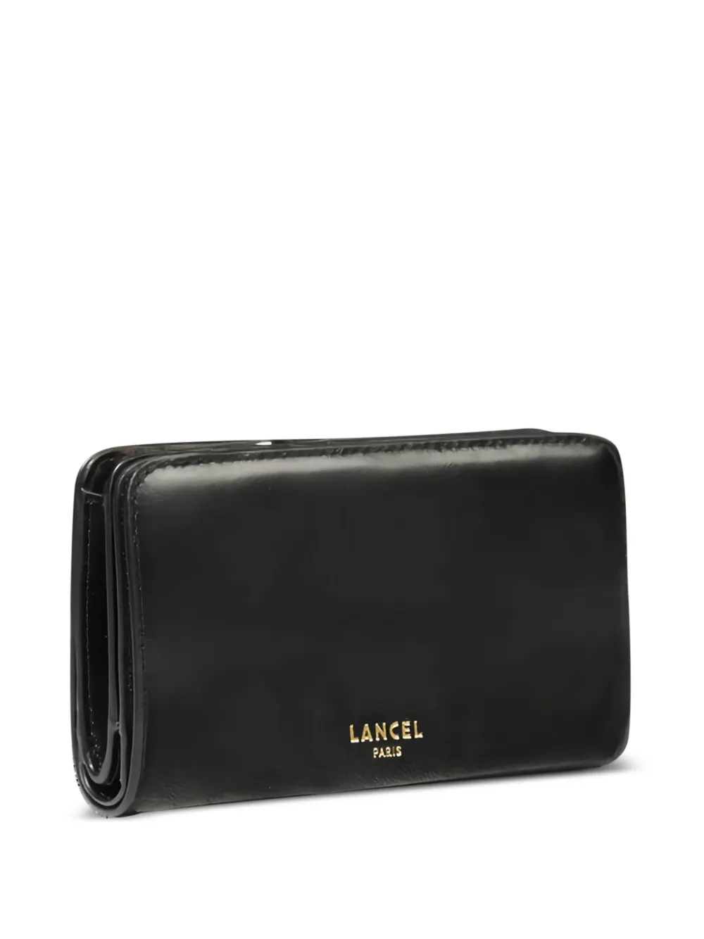 Lancel Origami compacte portemonnee met rechthoekige rits - Zwart