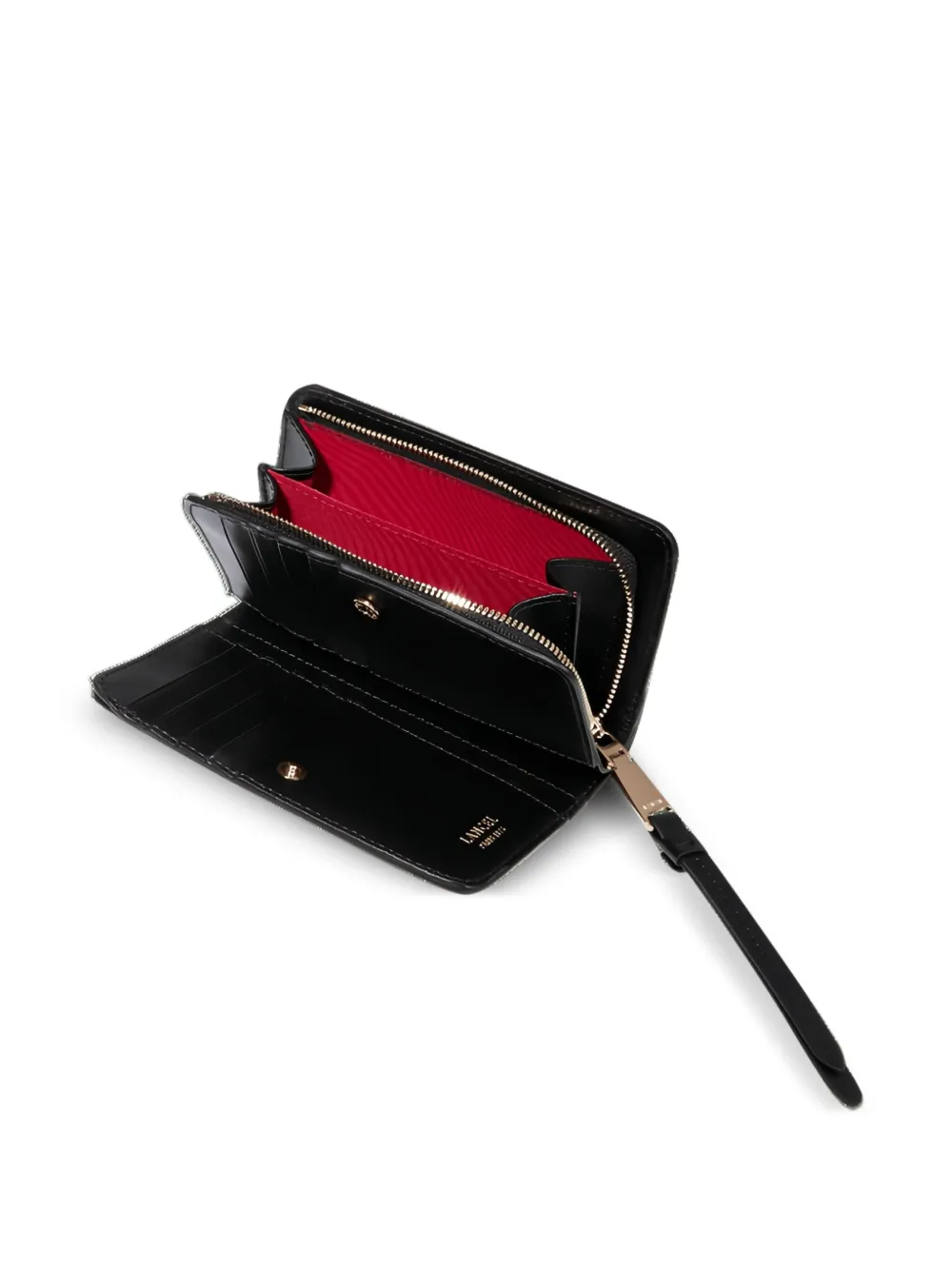 Lancel Origami compacte portemonnee met rechthoekige rits Zwart