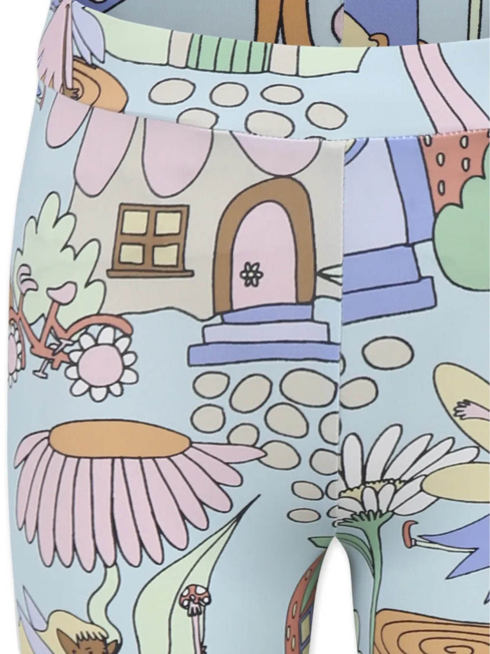 Stella McCartney Kids Legging met grafische print Blauw