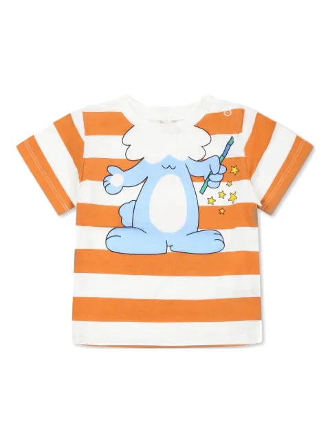 Stella McCartney Kids stripe-pattern T-shirt