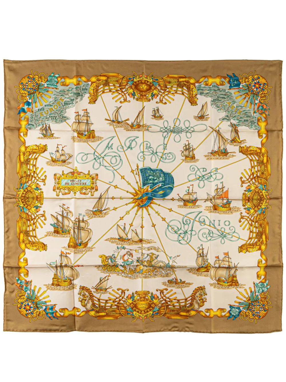 Hermes 20th Century Voiles De Lumiere Silk Scarf scarves Women