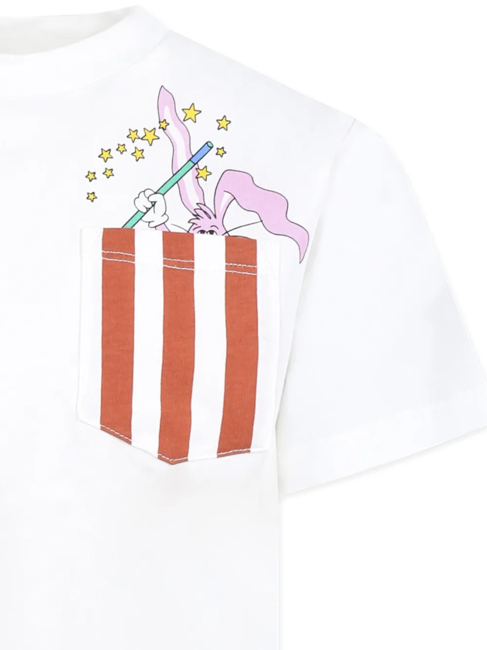 Stella McCartney Kids T-shirt met print Wit