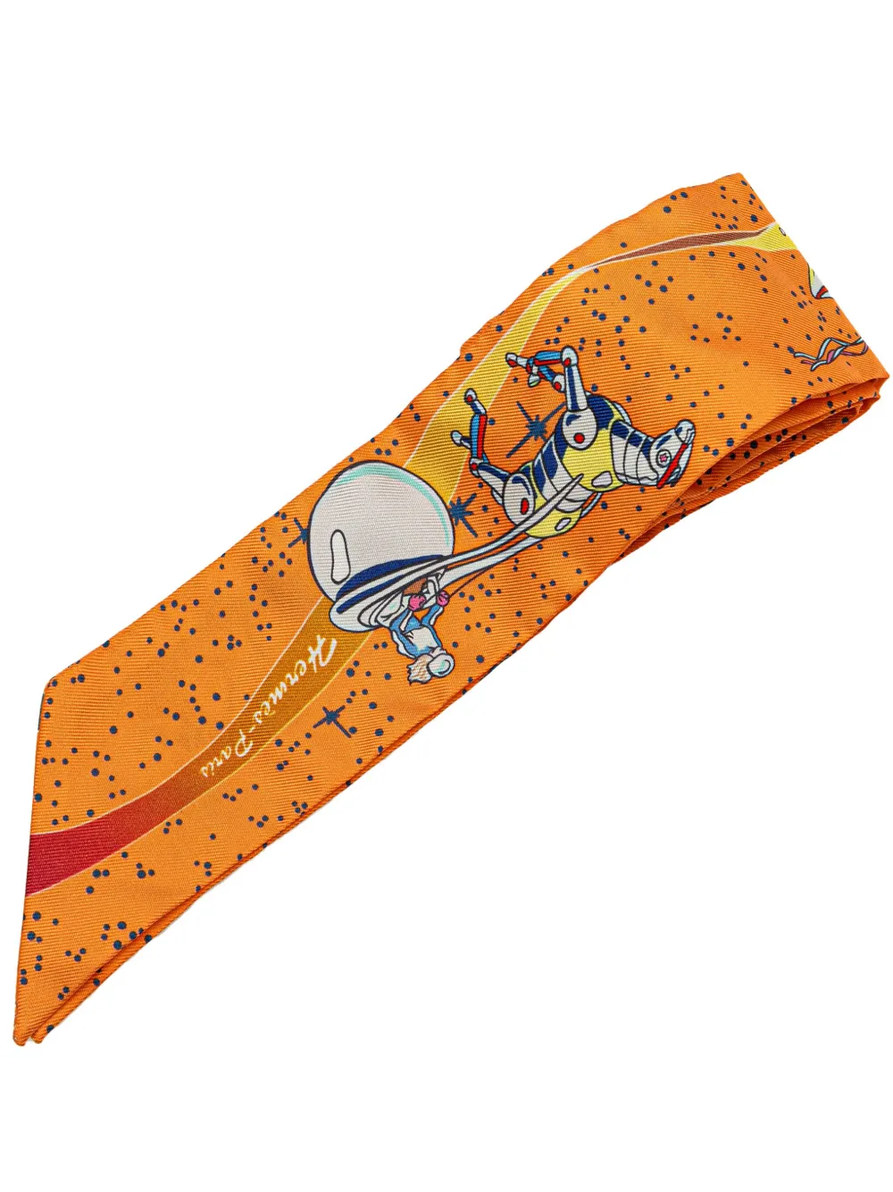 Hermes 2010-2023 Space Derby Twilly Silk Scarf scarves Women