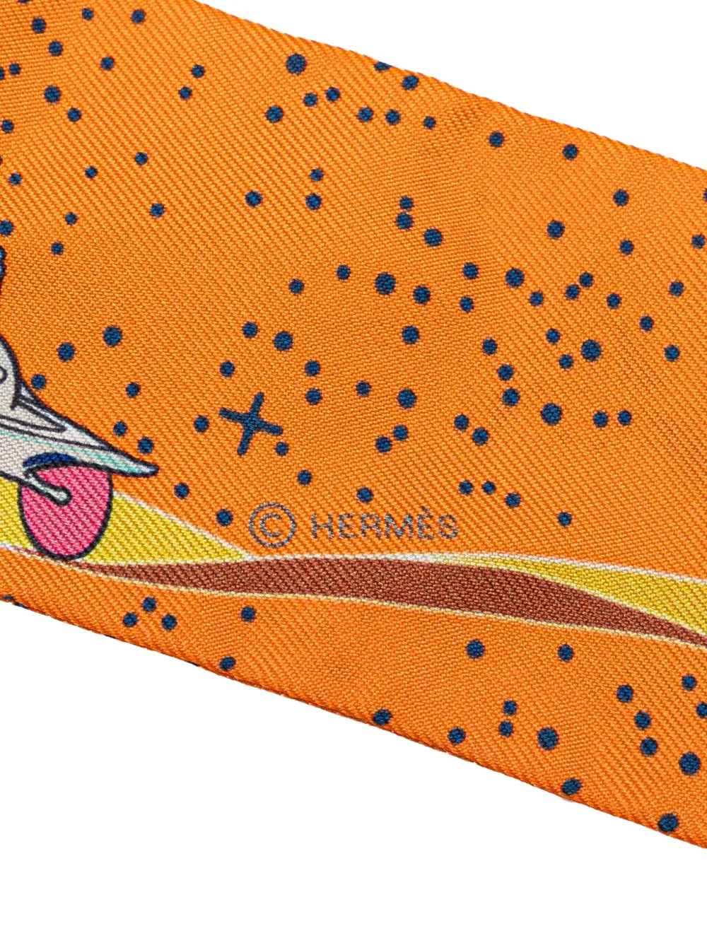 Affordable Hermes 2010-2023 Space Derby Twilly Silk Scarf scarves Women