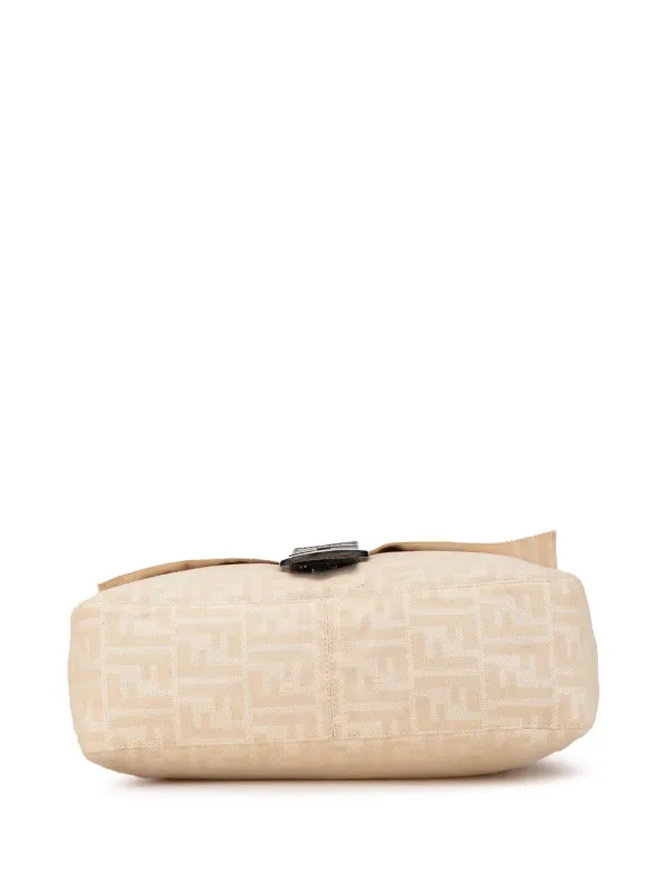 Fendi zucca canvas shoulder bag online