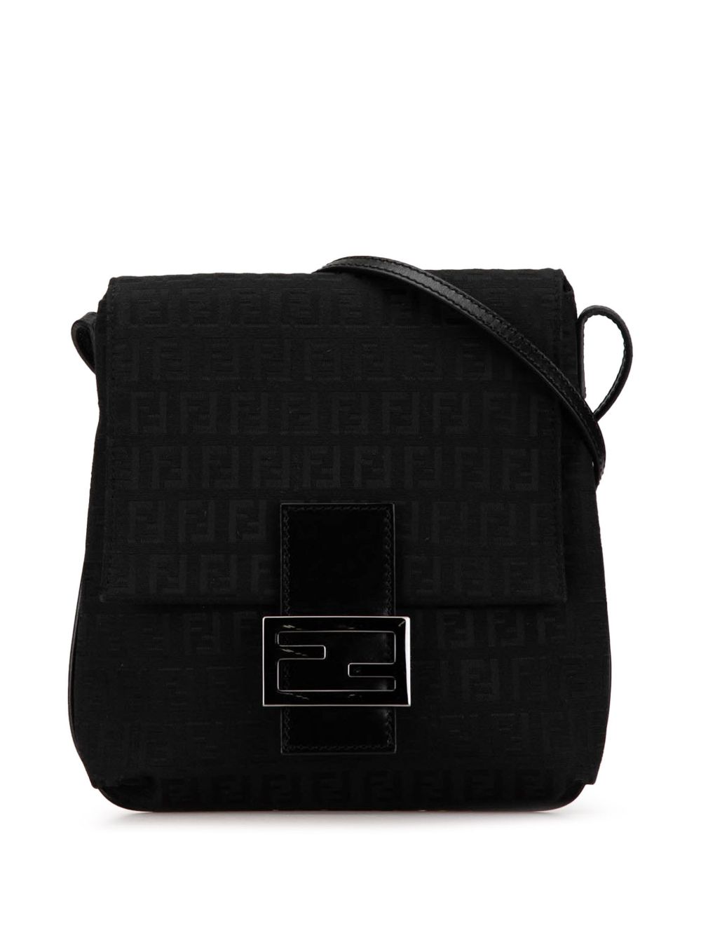 Fendi Pre-Owned 2000-2010 Zucchino Canvas crossbody bag - Black