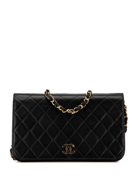 HOT SALE CHANEL 2000-2002 Quilted Lambskin CC Full Single Flap crossbody bag Women