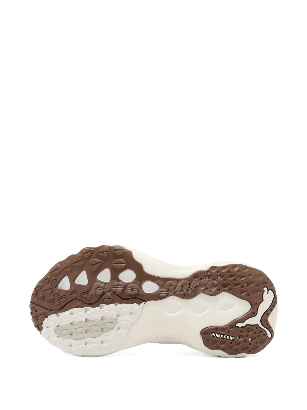 Puma Foreverrun Nitro Knit "warm White Teak" Sneakers In White