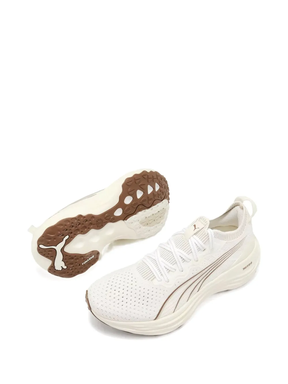 PUMA ForeverRun Nitro Knit "Warm White Teak" sneakers | Low-Tops | Image 2