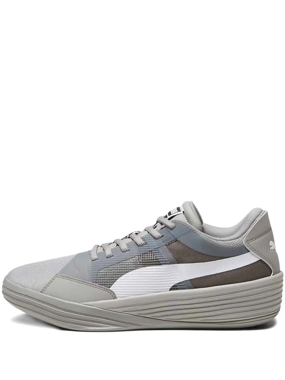 PUMA Clyde All-Pro Team "Concrete Grey White" sneakers