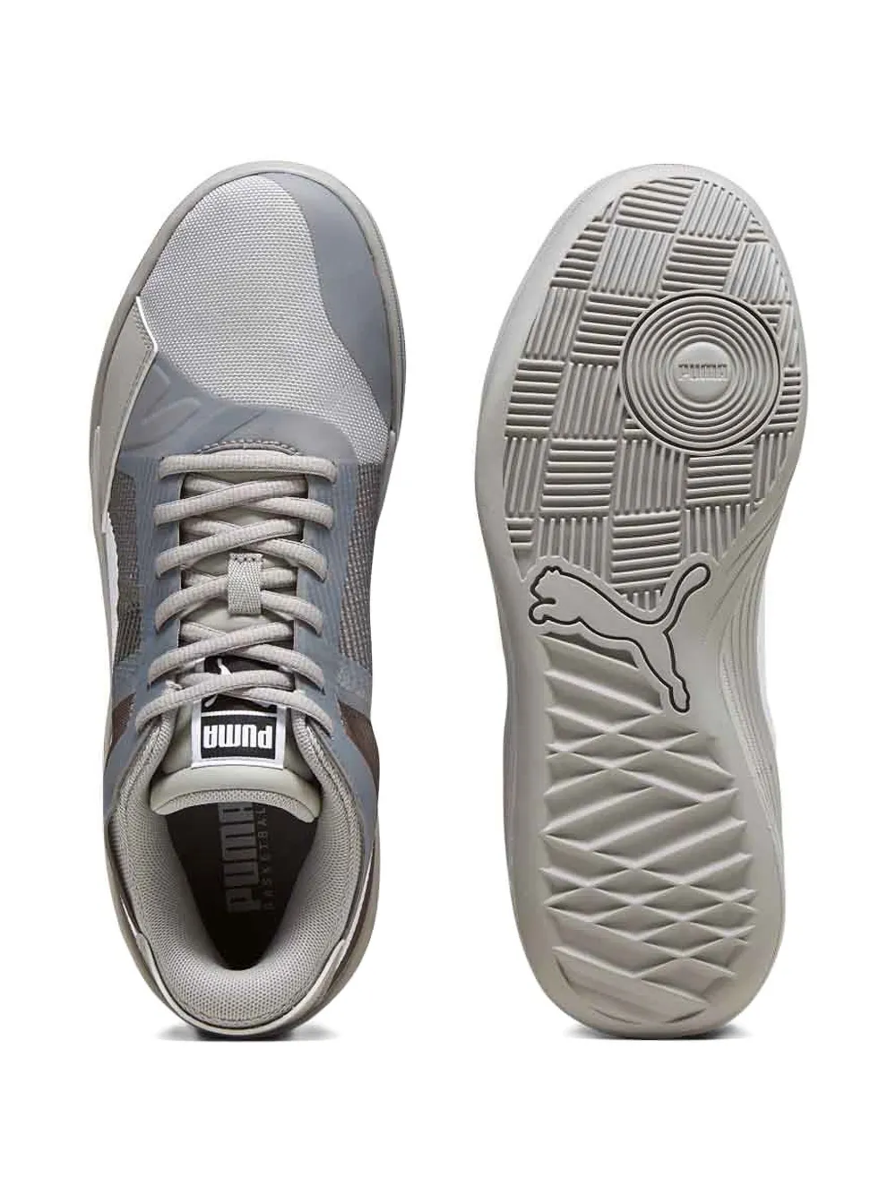 PUMA Clyde All-Pro Team "Concrete Grey White" sneakers