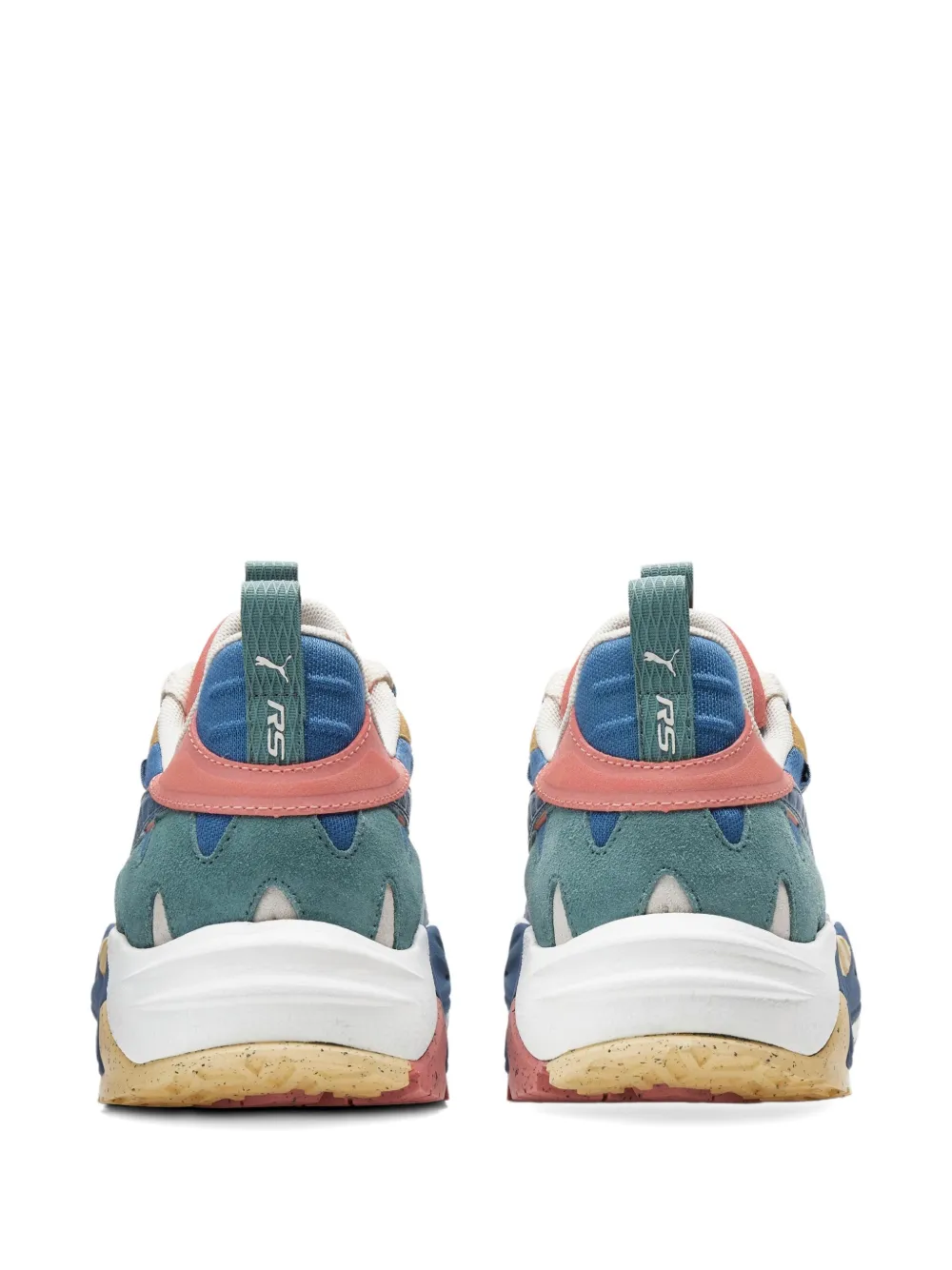 Puma Rs-trck "vapor Grey/deep Dive/hibiscus Flower" Sneakers In Multi