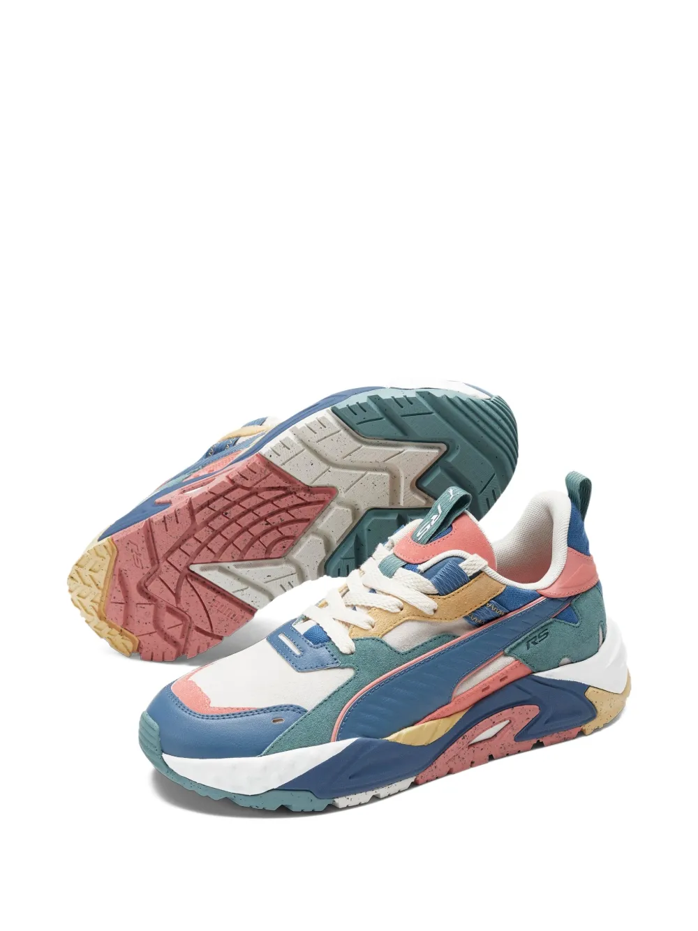 PUMA RS-Trck "Vapor Grey Deep Dive Hibiscus Flower" sneakers Blue