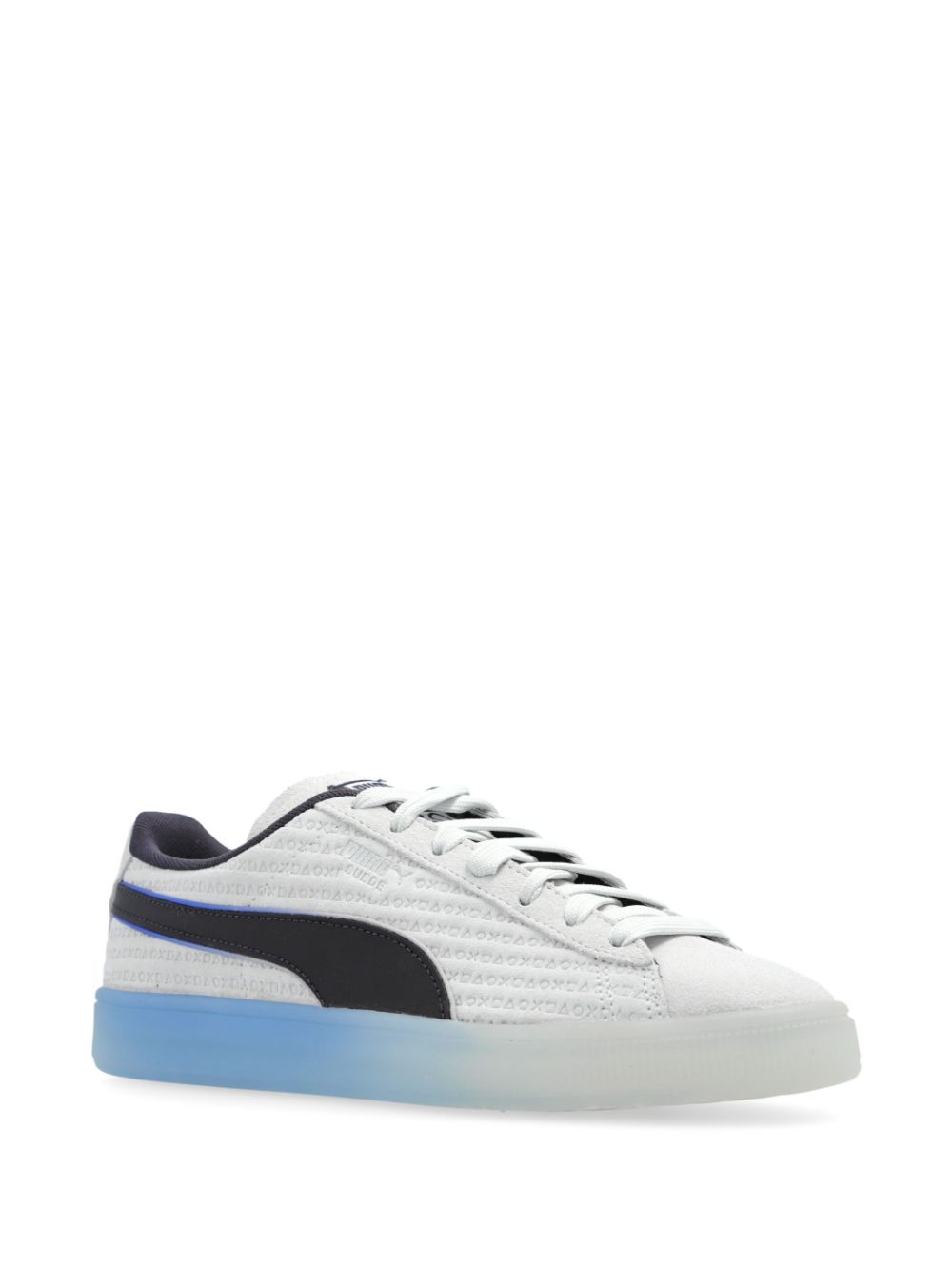 PUMA x Playstation Suede sneakers met reliëf - 01 GLACIAL GRAY-NEW NAVY