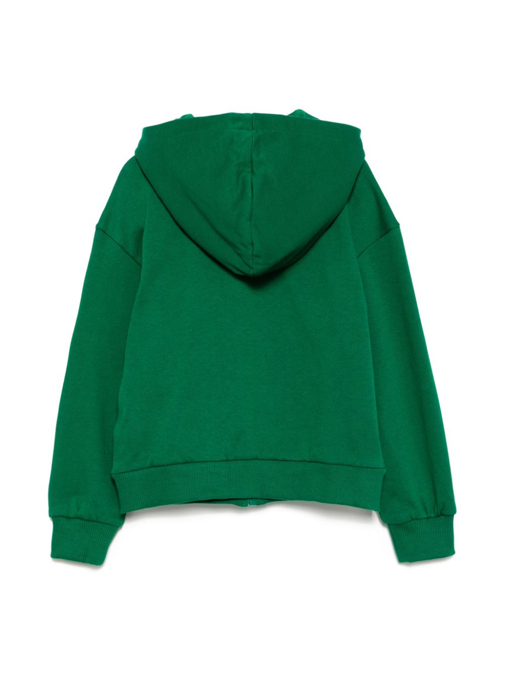 Moschino Kids zip-up hoodie - Green