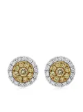HYT Jewelry 18K white and yellow gold diamond earrings - Silver