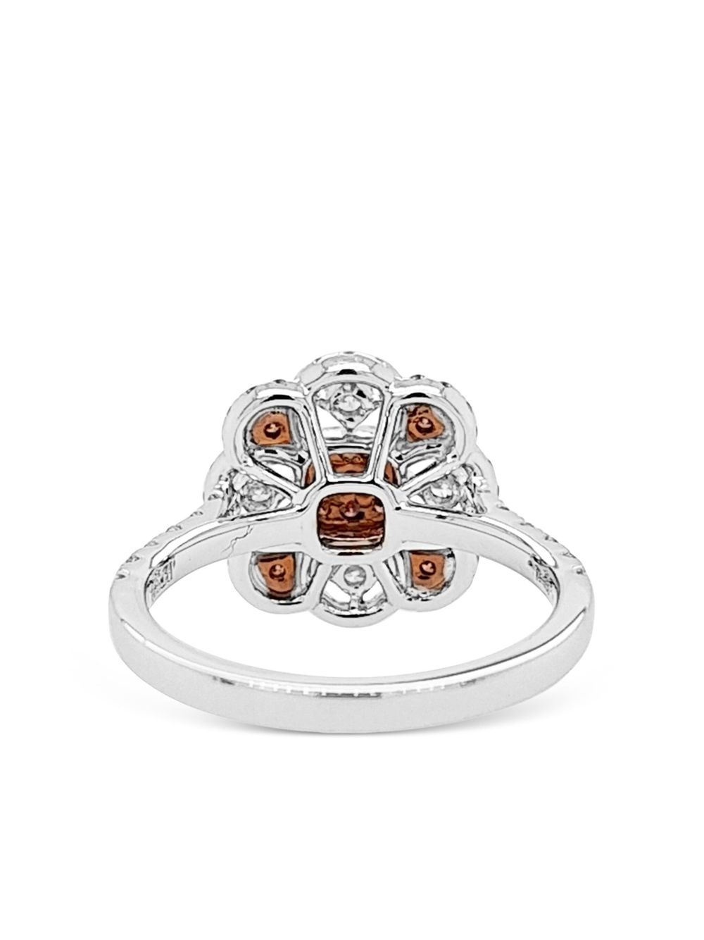 HYT Jewelry 18K white gold and platinum diamond ring - Silver