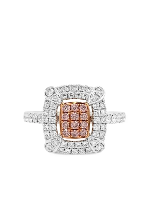 HYT Jewelry diamantring i 18K vitguld och platina