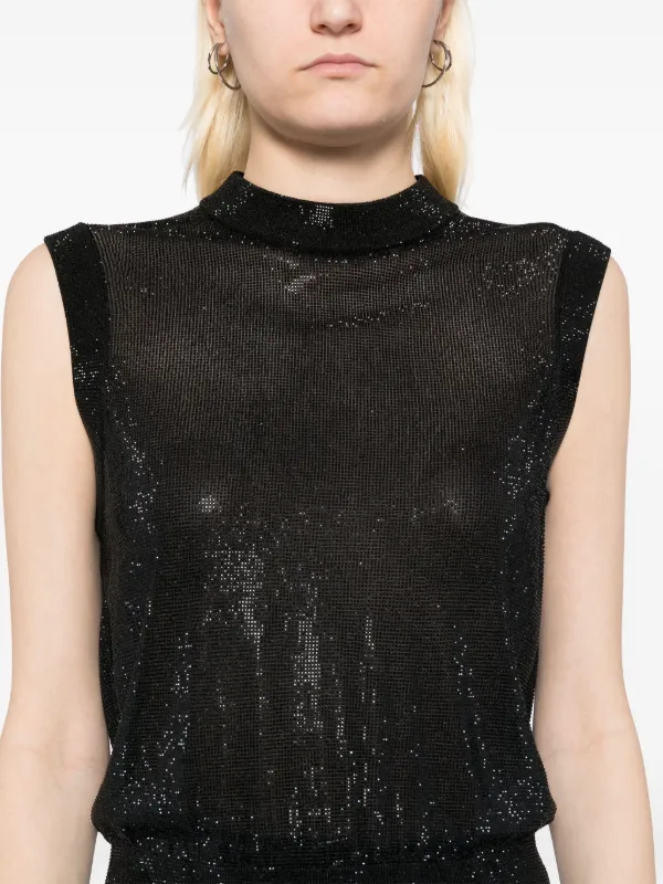 Alexander Wang モックネック トップ | ブラック | FARFETCH JP