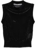 Alexander Wang mock-neck tank top - Black