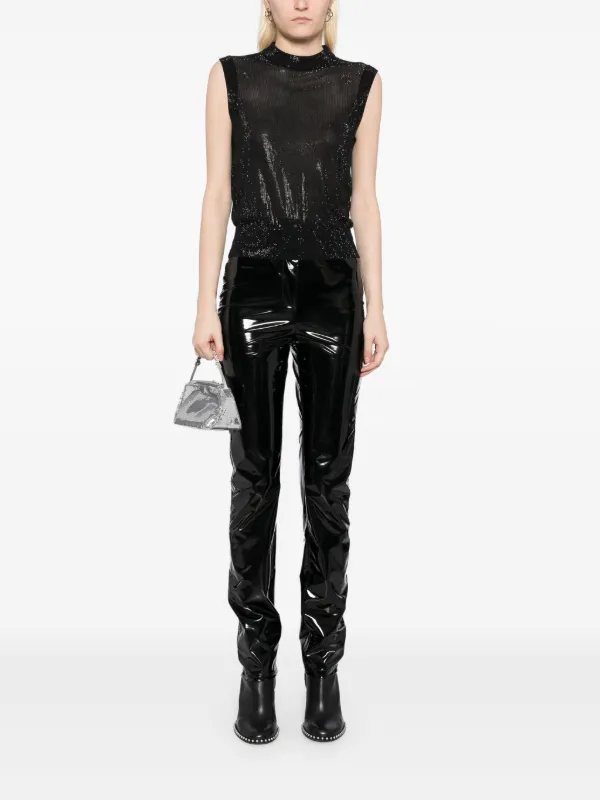 Alexander Wang モックネック トップ | ブラック | FARFETCH JP
