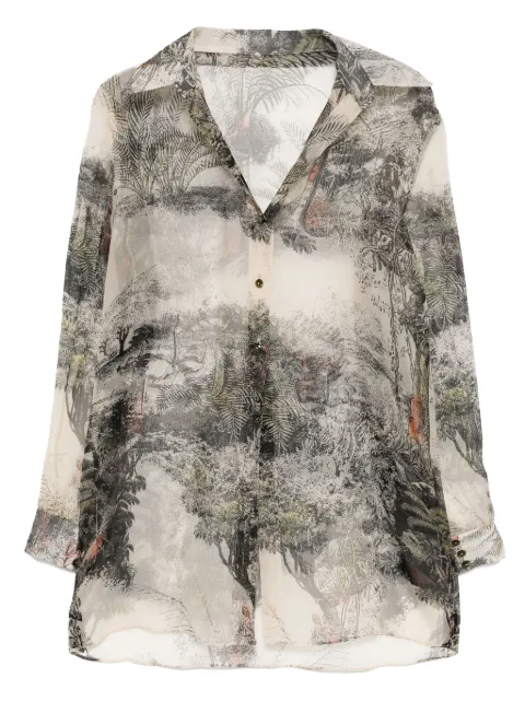 Isabel Sanchis landscape print long sleeves shirt