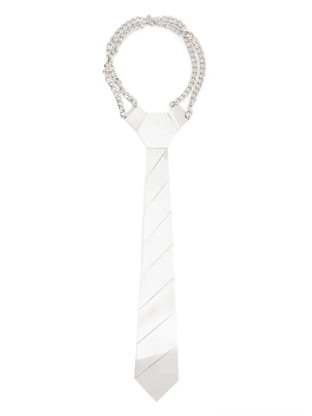 Isabel Sanchis metal tie necklace - シルバートーン Isabel Sanchis metal tie necklace - シルバートーン