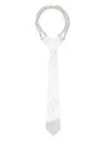 Isabel Sanchis metal tie necklace - Silver