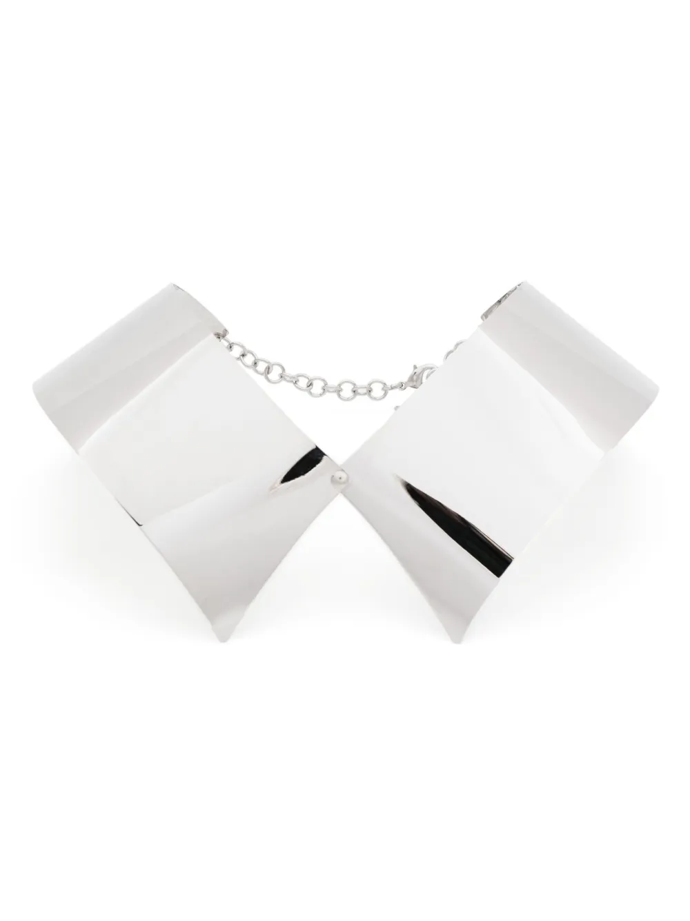 Isabel Sanchis metal collar necklace - シルバートーン Isabel Sanchis metal collar necklace - シルバートーン