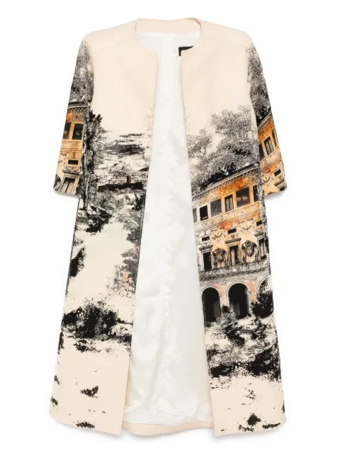 Isabel Sanchis landscape print coat