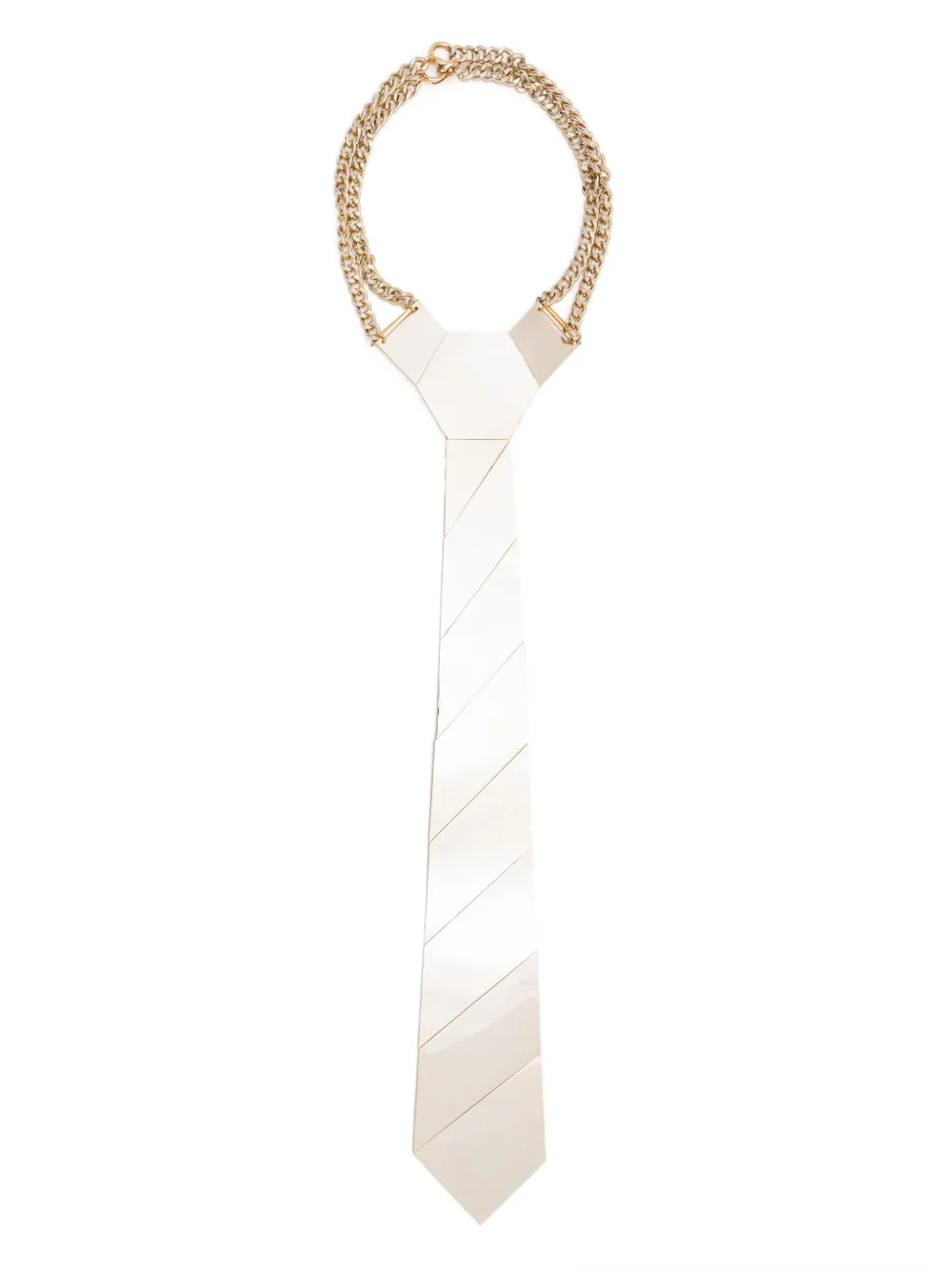 metal tie necklace