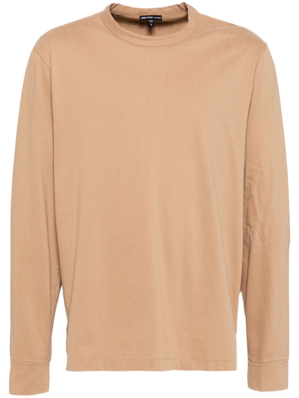 James Perse Heavy Luxe T-shirt met lange mouwen Bruin