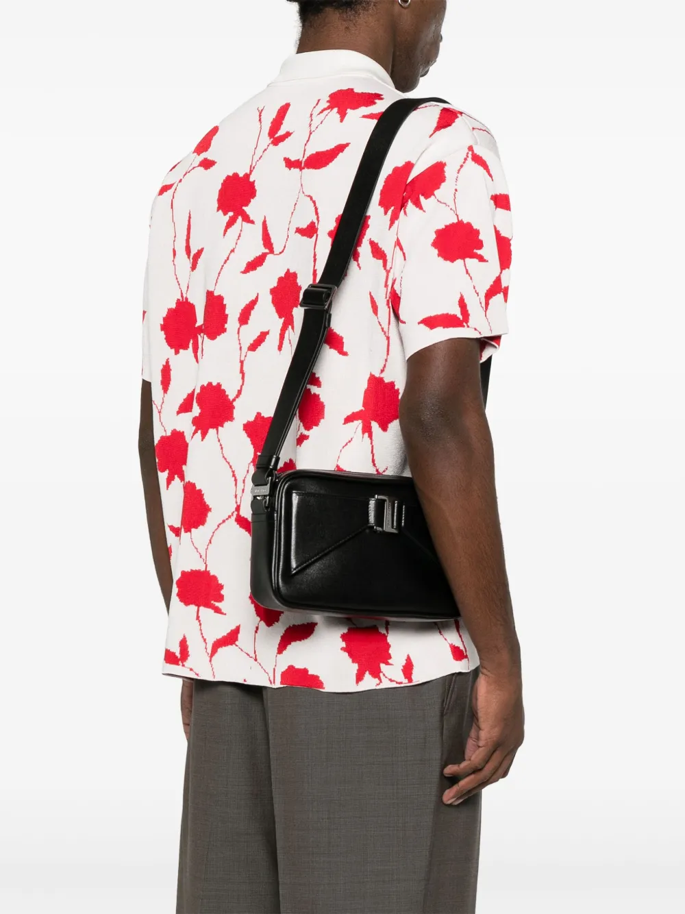 Dolce & Gabbana Leren messengertas - Zwart