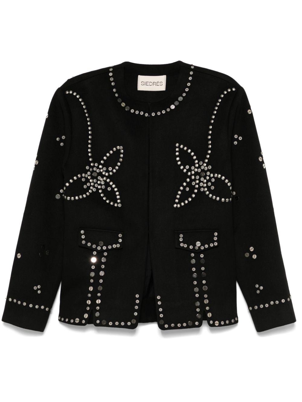 stud-embellished jacket