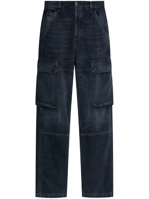DIESEL>>ディーゼル D-Pot カーゴ ストレート レッグ ジーンズ 27322648_57227469_600.jpg