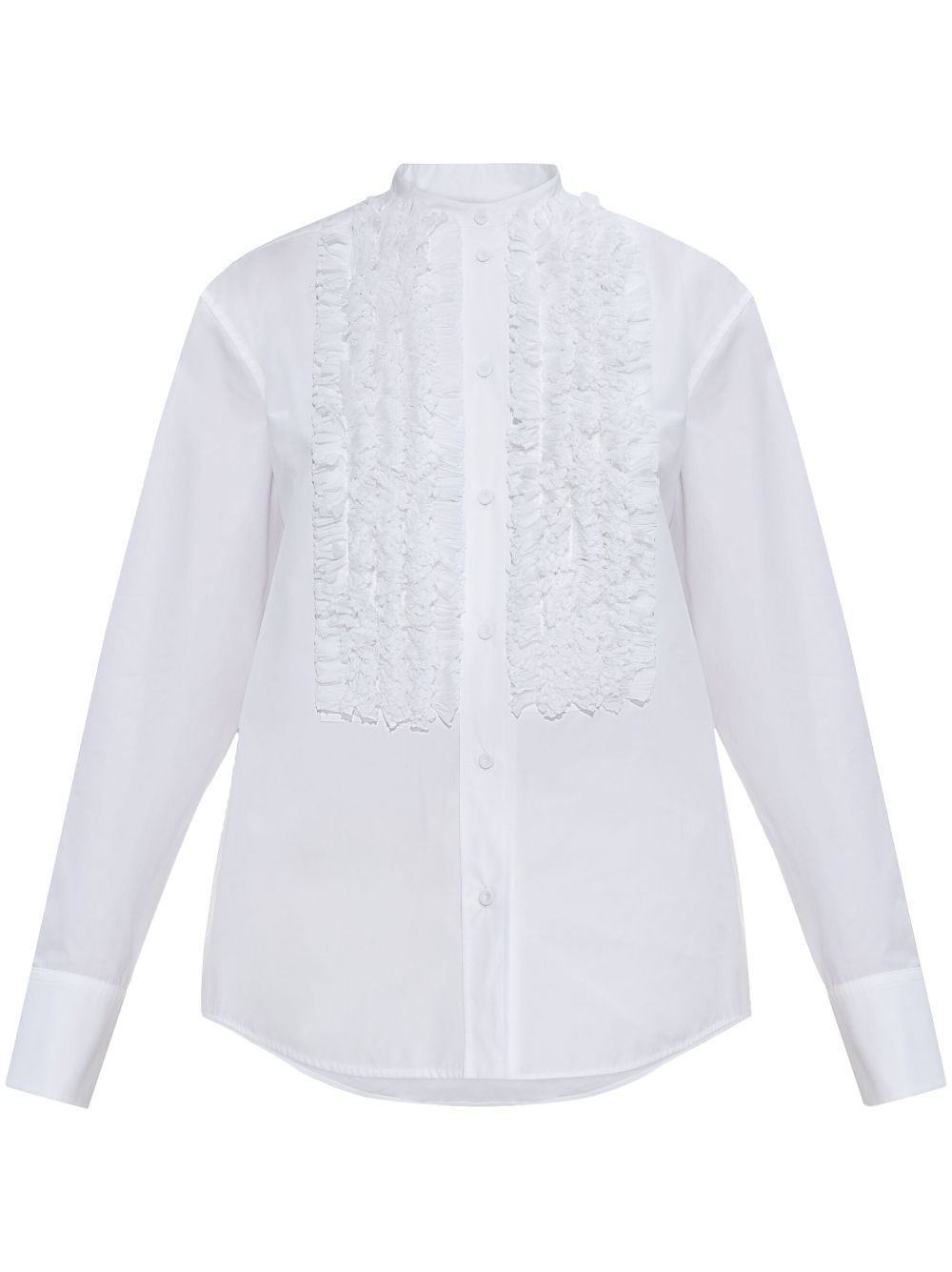 Jil Sander Blouse met ruches Wit