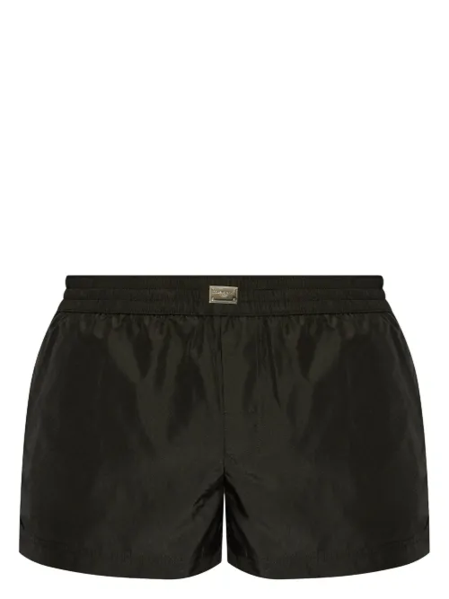 Short de bain à plaque logo - Dolce & Gabbana - Modalova