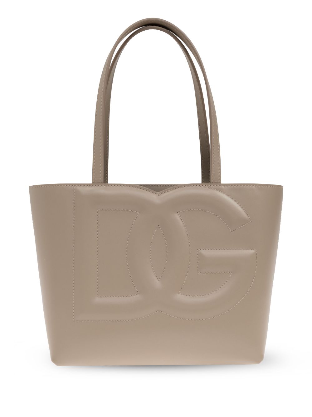 logo-embossed tote bag