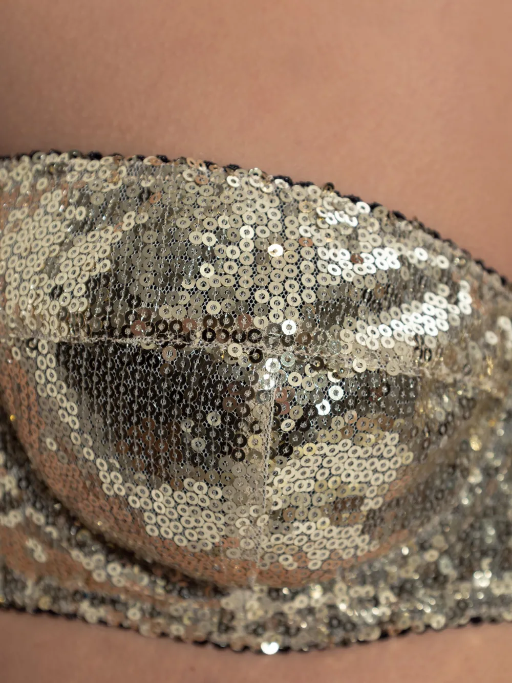 sequin bra