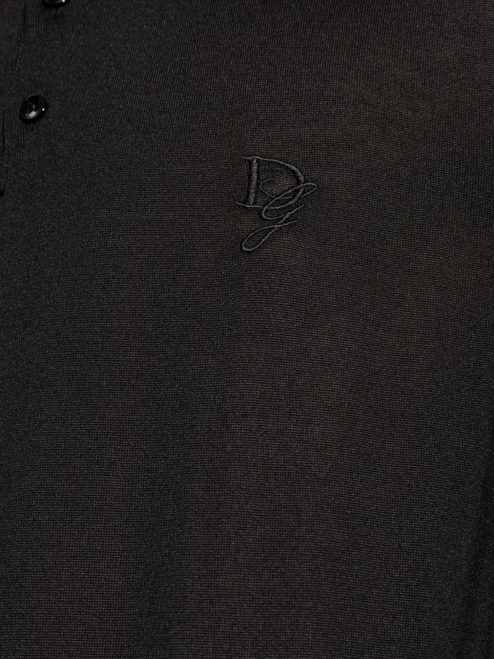 Dolce & Gabbana Poloshirt met geborduurd logo Zwart