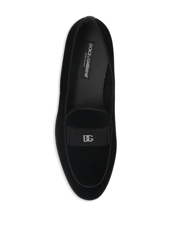 【関税＆送料込み】Dolce & Gabbana Loafers With Logo Plaque Dolce & Gabbana logo-plaque Loafers | Black | FARFETCH