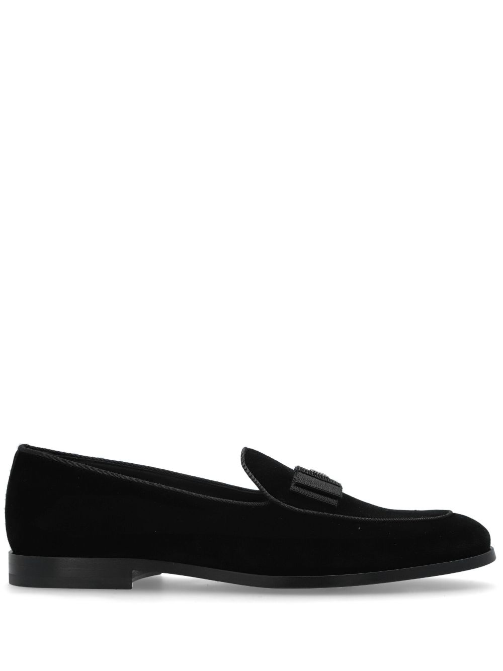 Dolce & Gabbana logo-plaque loafers Black