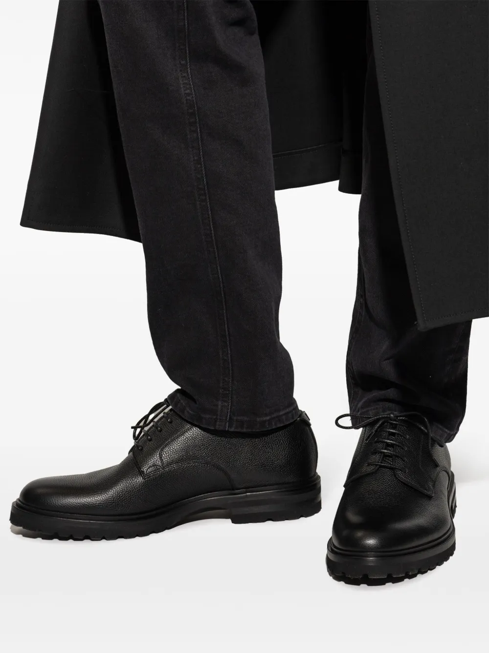 Dolce & Gabbana grained derby shoes Black