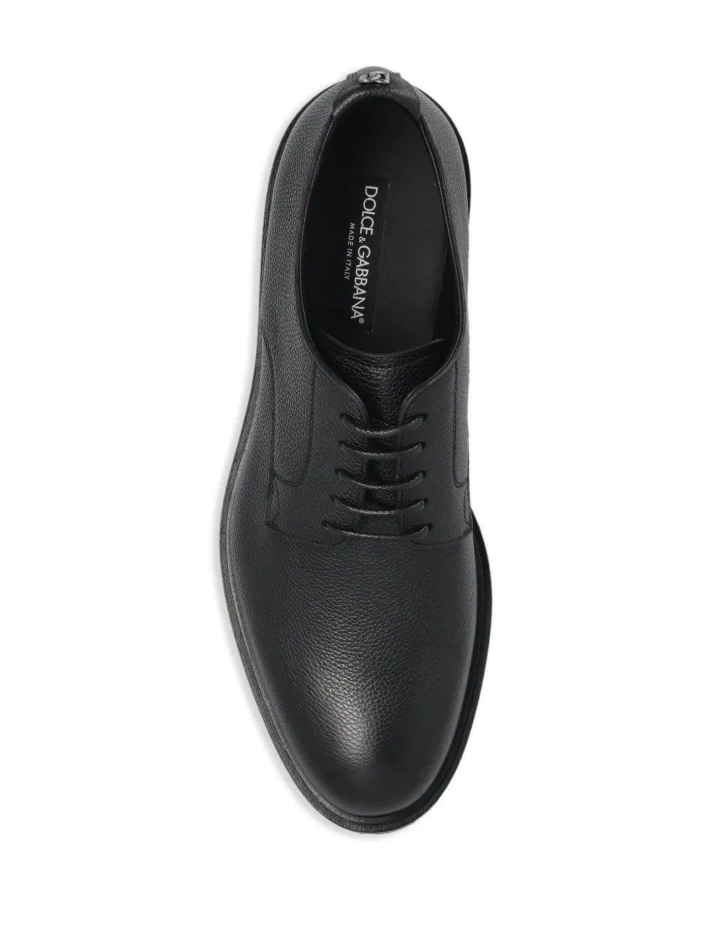 Dolce & Gabbana grained derby shoes Black
