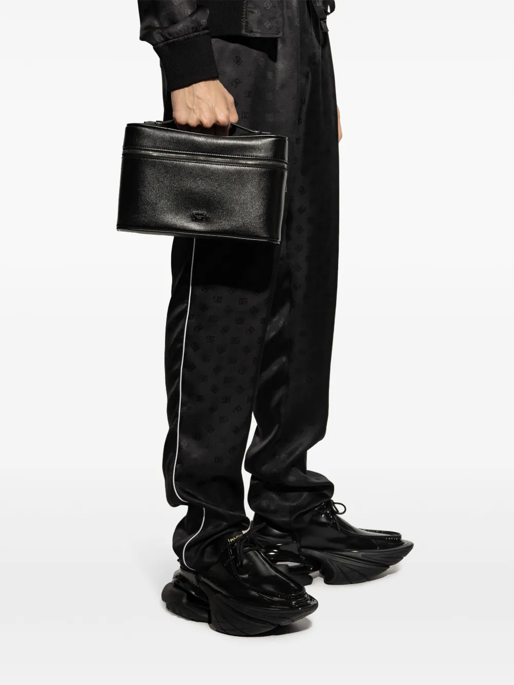 Dolce & Gabbana Toilettas met logoplakkaat - Zwart