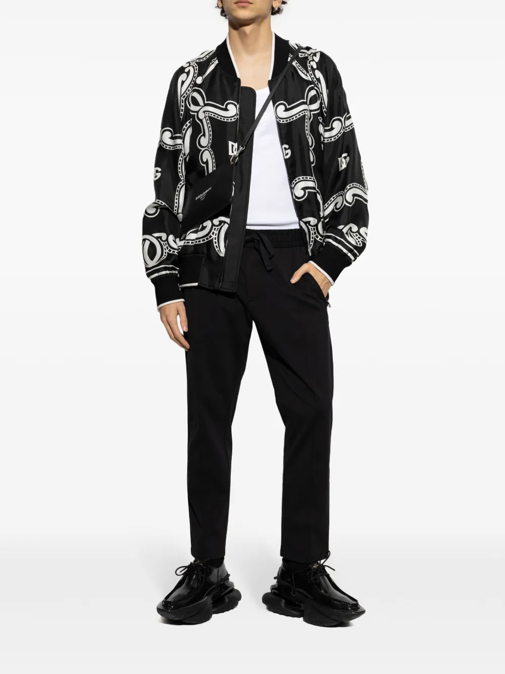 Dolce & Gabbana Katoenen trainingsbroek - Zwart