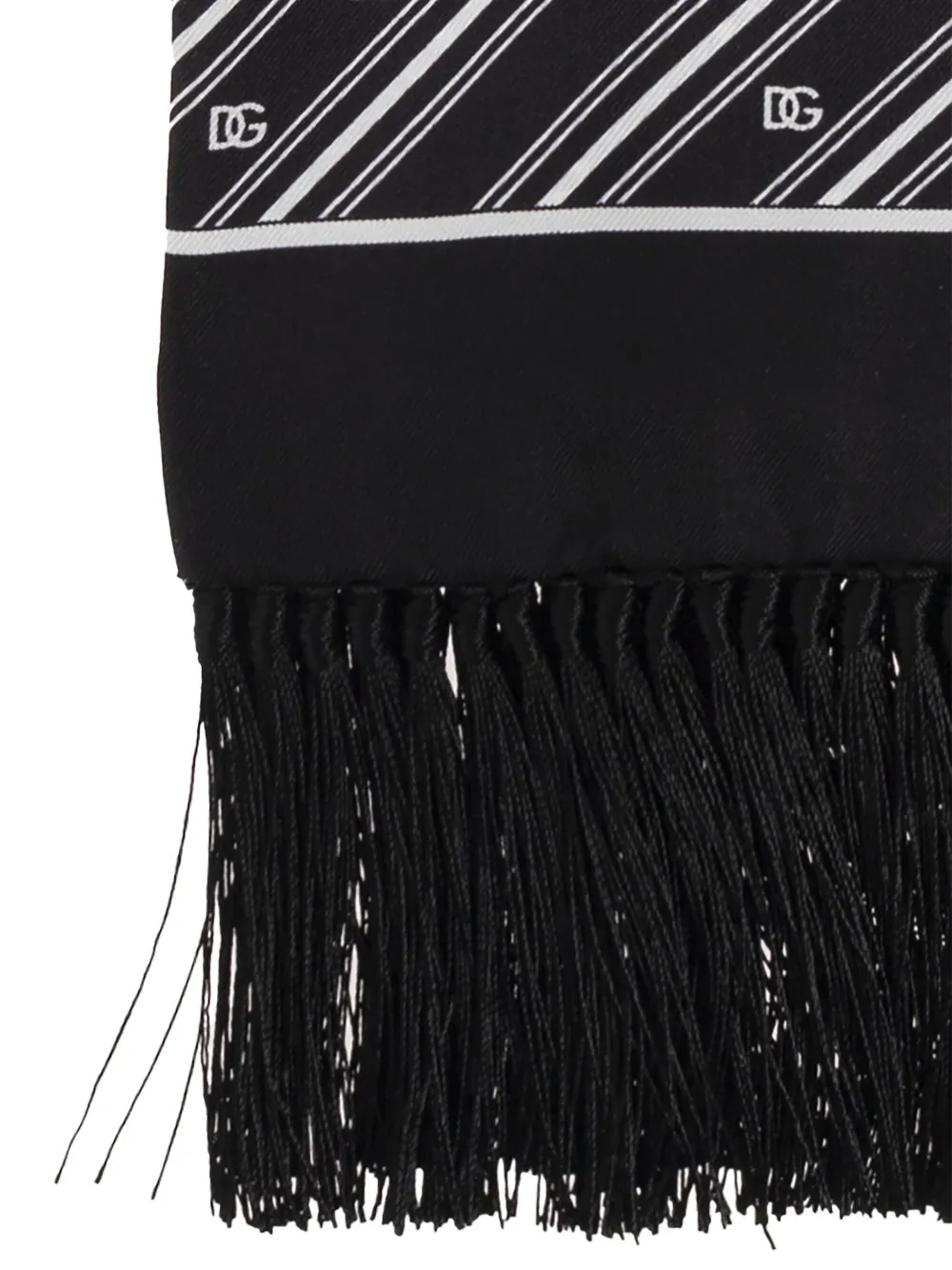 dolce&gabbana Dolce & Gabbana Gestreepte sjaal - Zwart