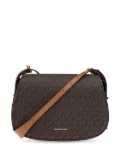 Michael Michael Kors monogram shoulder bag - Brown