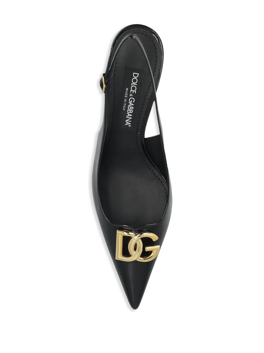 Dolce & Gabbana 60mm DG-logo slingback pumps Black